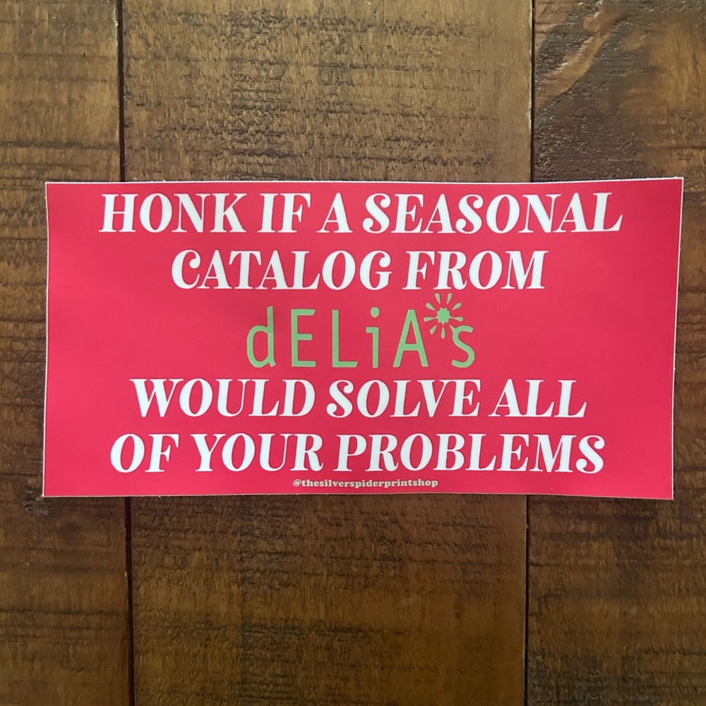 Bumper sticker